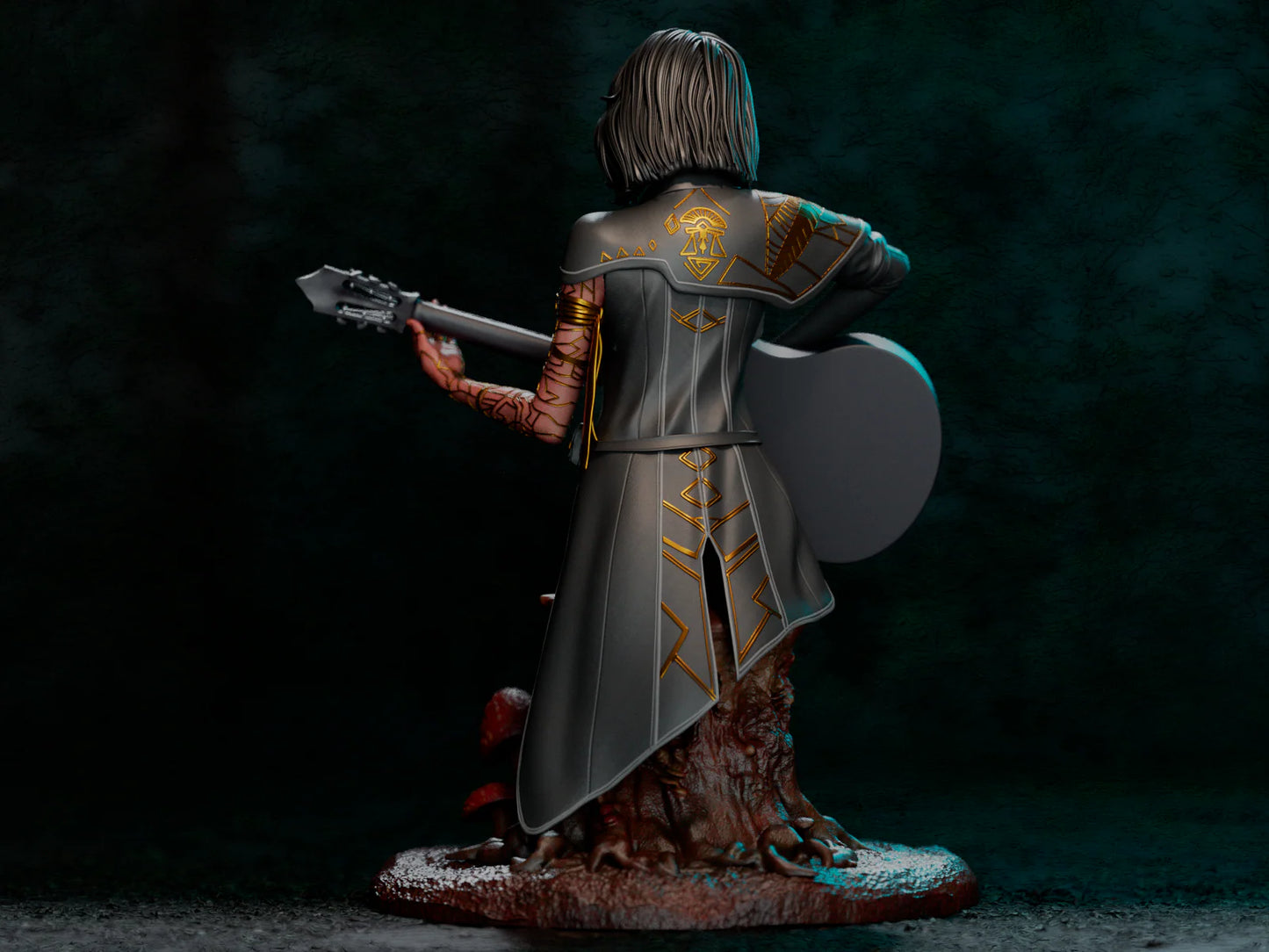 Moonlight Sorceress – Fanart | RPG Resin Statue | Handmade Collectible
