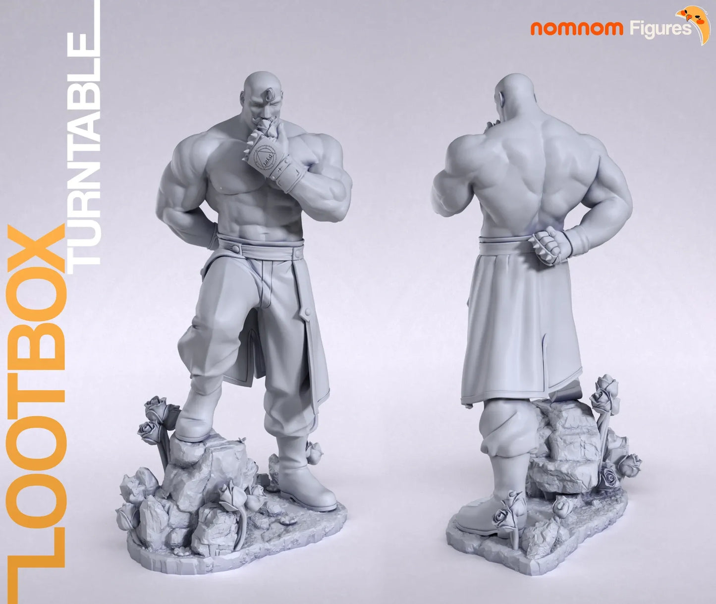 Armstrong Muscle Alchemist Figure – Collectible Fantasy Statue – Fanart