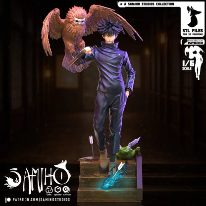 Cursed Shikigami Master – Fanart | Anime Resin Statue | Handmade Collectible