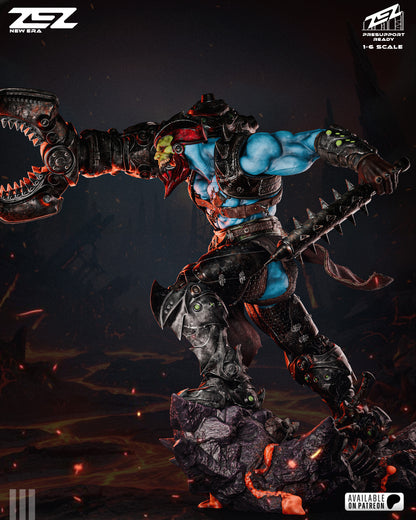 Cyber Jaw Warlord Figure – Collectible Fantasy Statue – Fanart