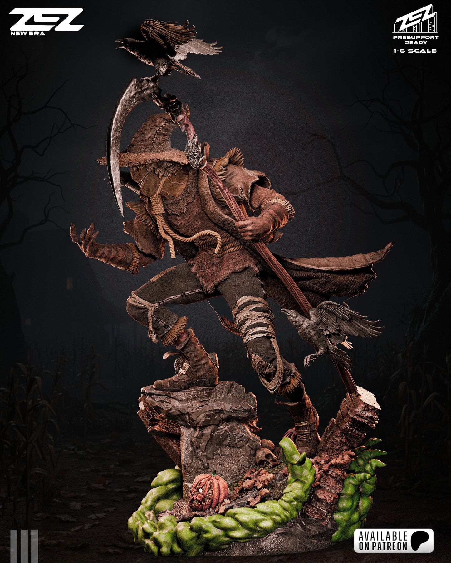 Fear Mask Scare Villain Figure – Collectible Horror Statue – Fanart