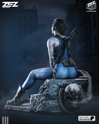 Jill Zombie Hunter | RPG Resin Statue | Fan Art Collectible