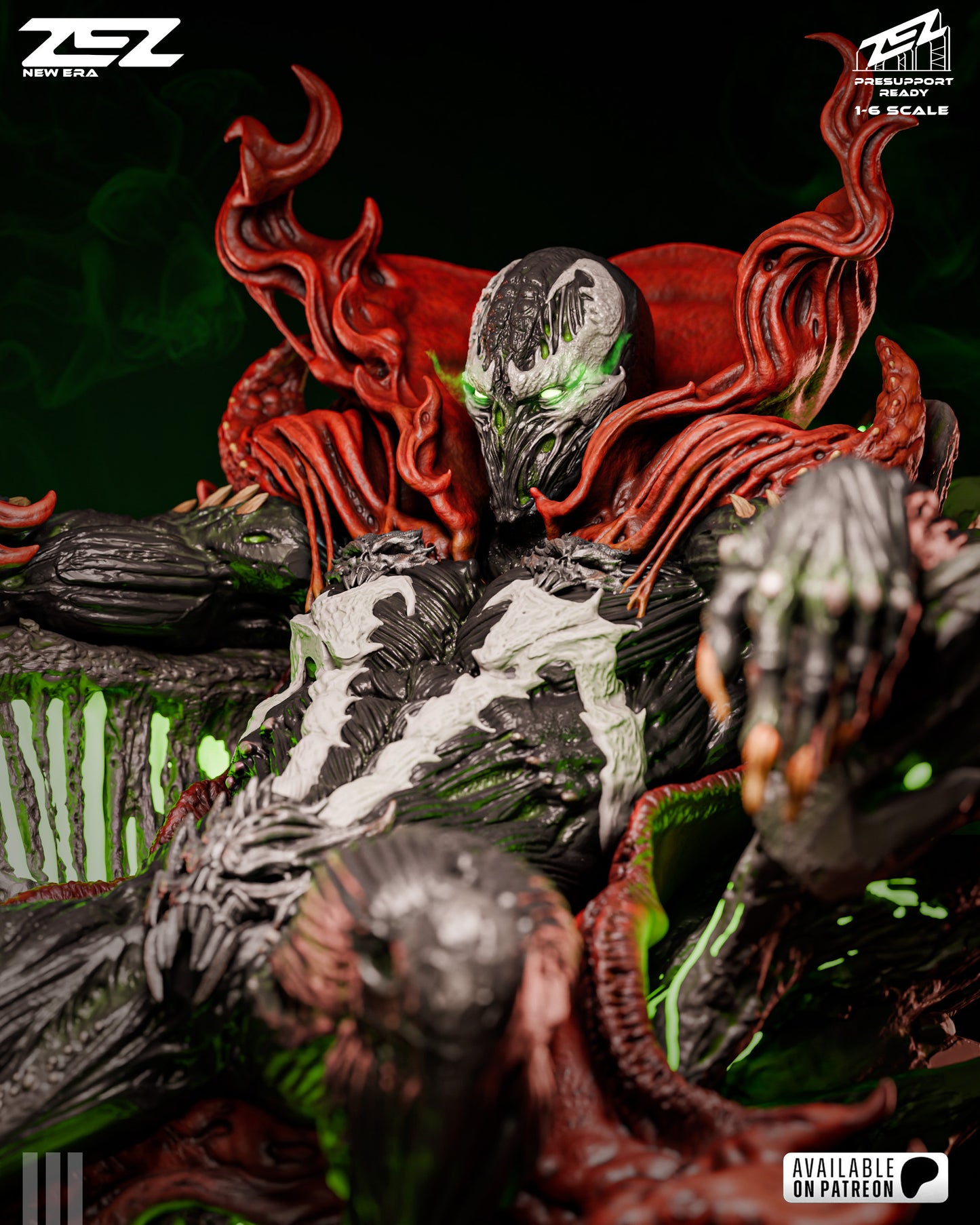 Hellbound Dark Warrior Figure – Collectible Fantasy Statue – Fanart