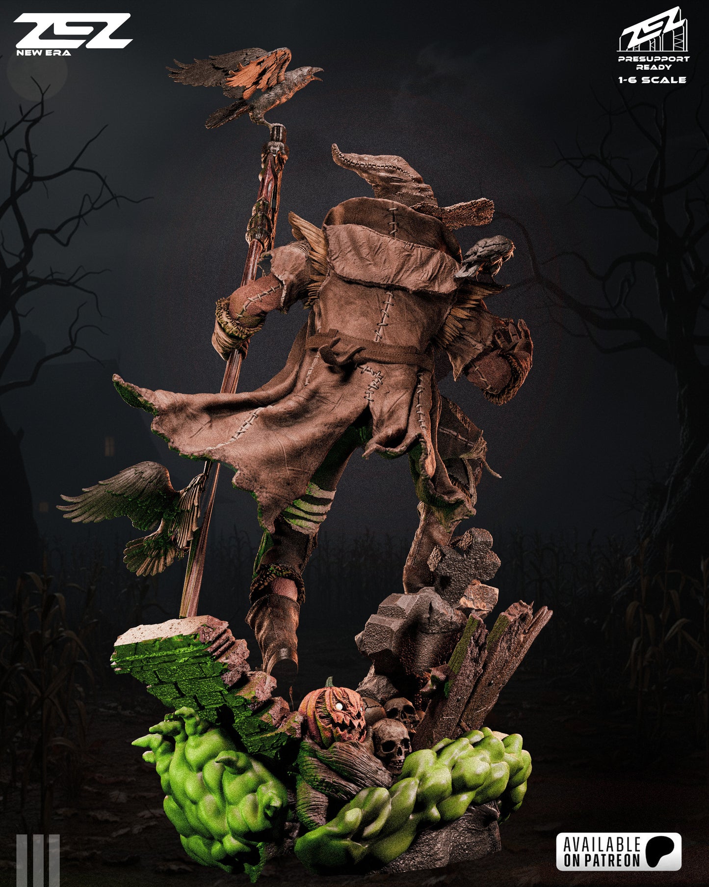 Fear Mask Scare Villain Figure – Collectible Horror Statue – Fanart