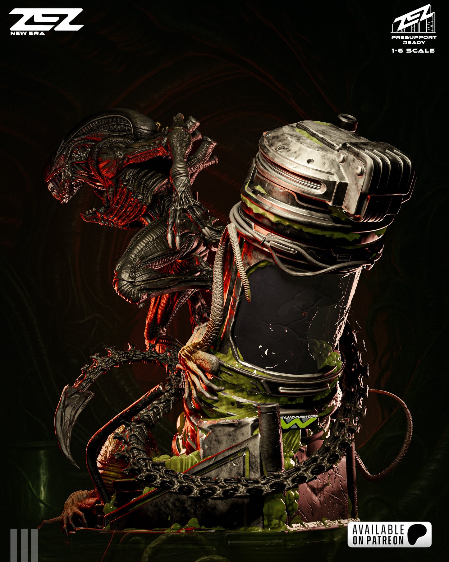 Cosmic Horror Alien Monster Figure – Collectible Sci-Fi Decor – Fanart