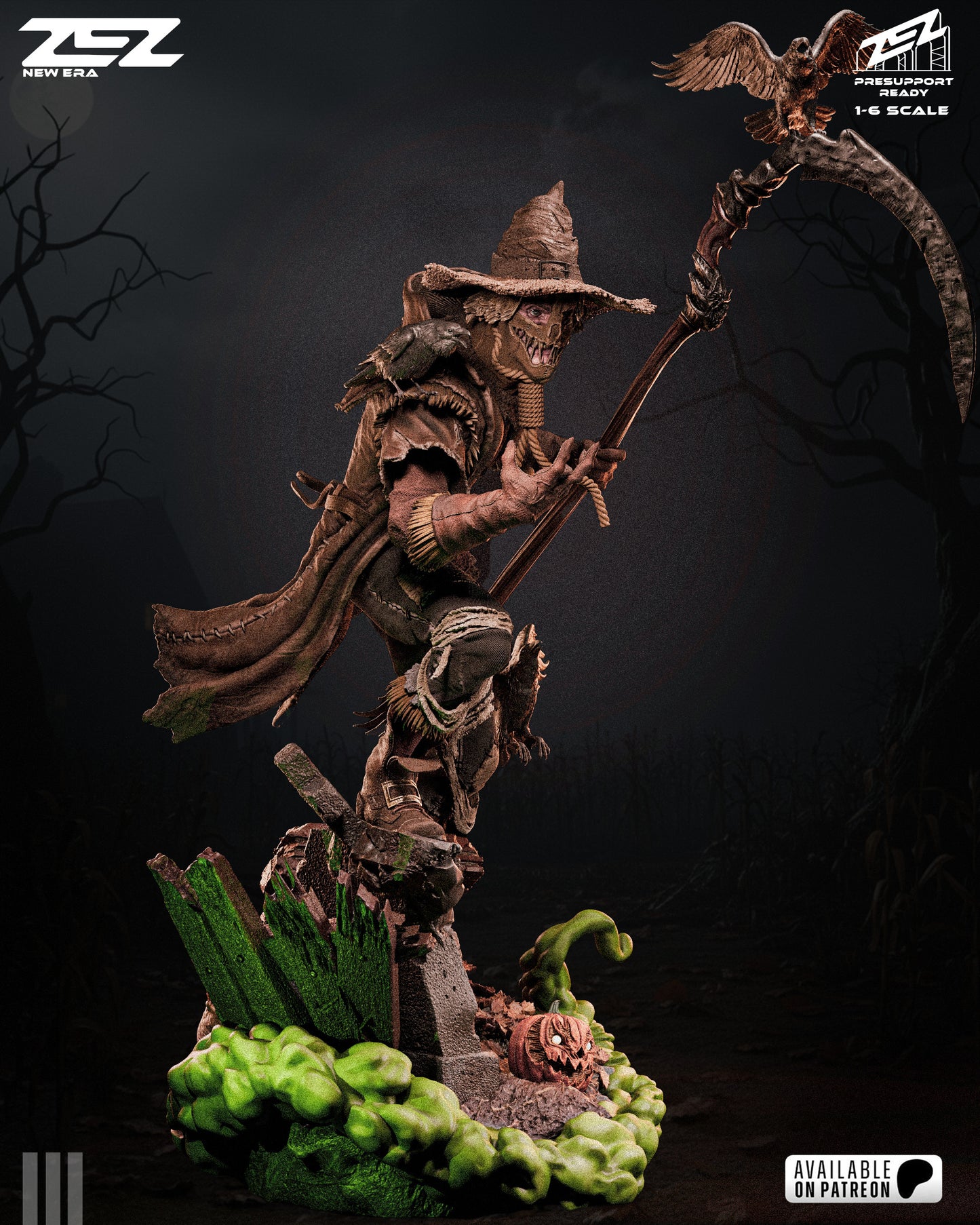 Fear Mask Scare Villain Figure – Collectible Horror Statue – Fanart