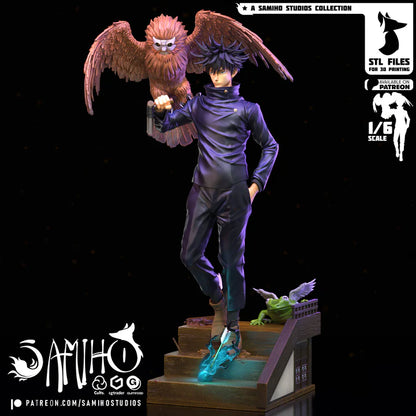 Cursed Shikigami Master – Fanart | Anime Resin Statue | Handmade Collectible