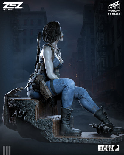 Jill Zombie Hunter | RPG Resin Statue | Fan Art Collectible