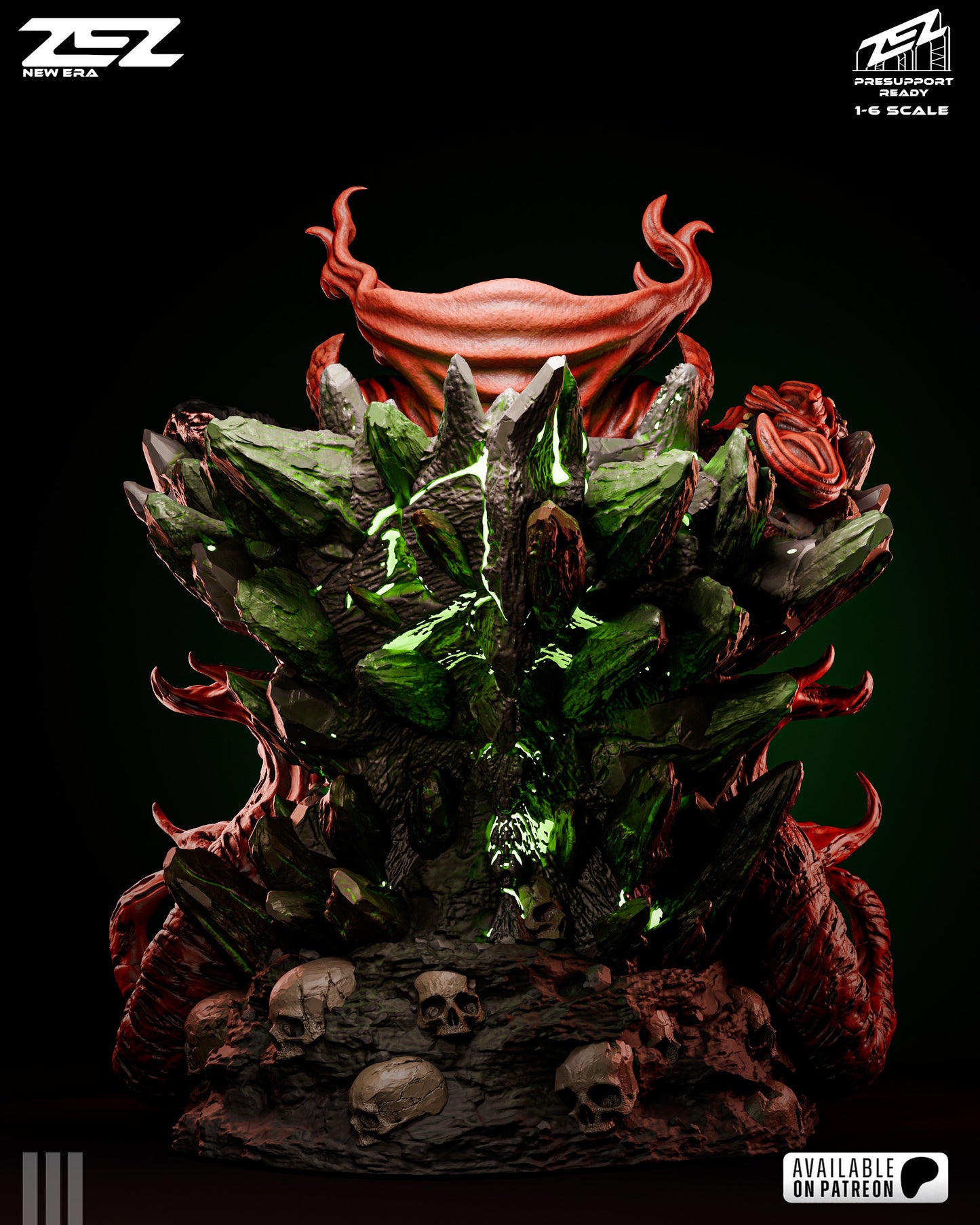 Hellbound Dark Warrior Figure – Collectible Fantasy Statue – Fanart