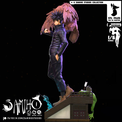 Cursed Shikigami Master – Fanart | Anime Resin Statue | Handmade Collectible
