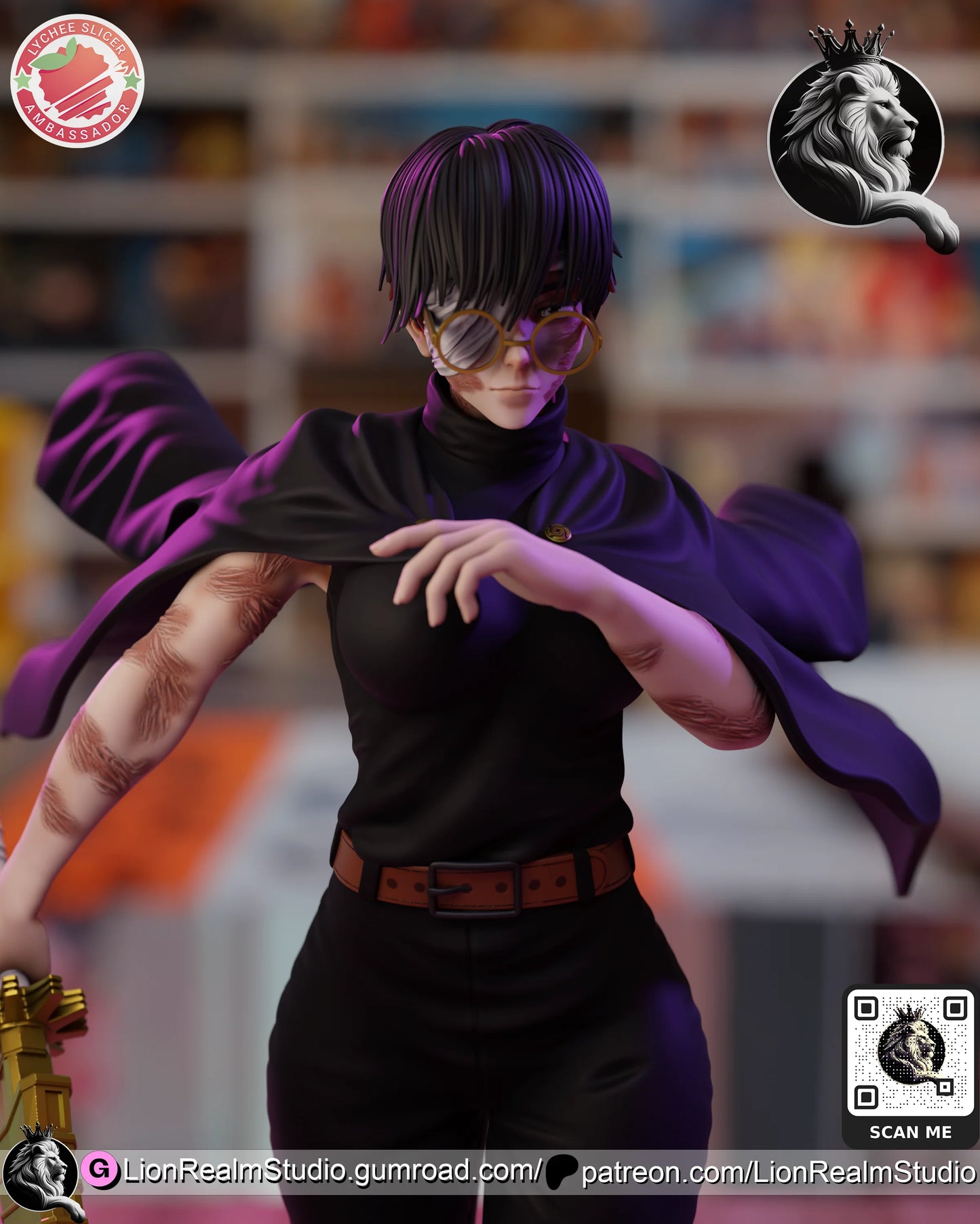 Cursed Weapon Master – Fanart | Anime Figure | Resin Handcrafted Art