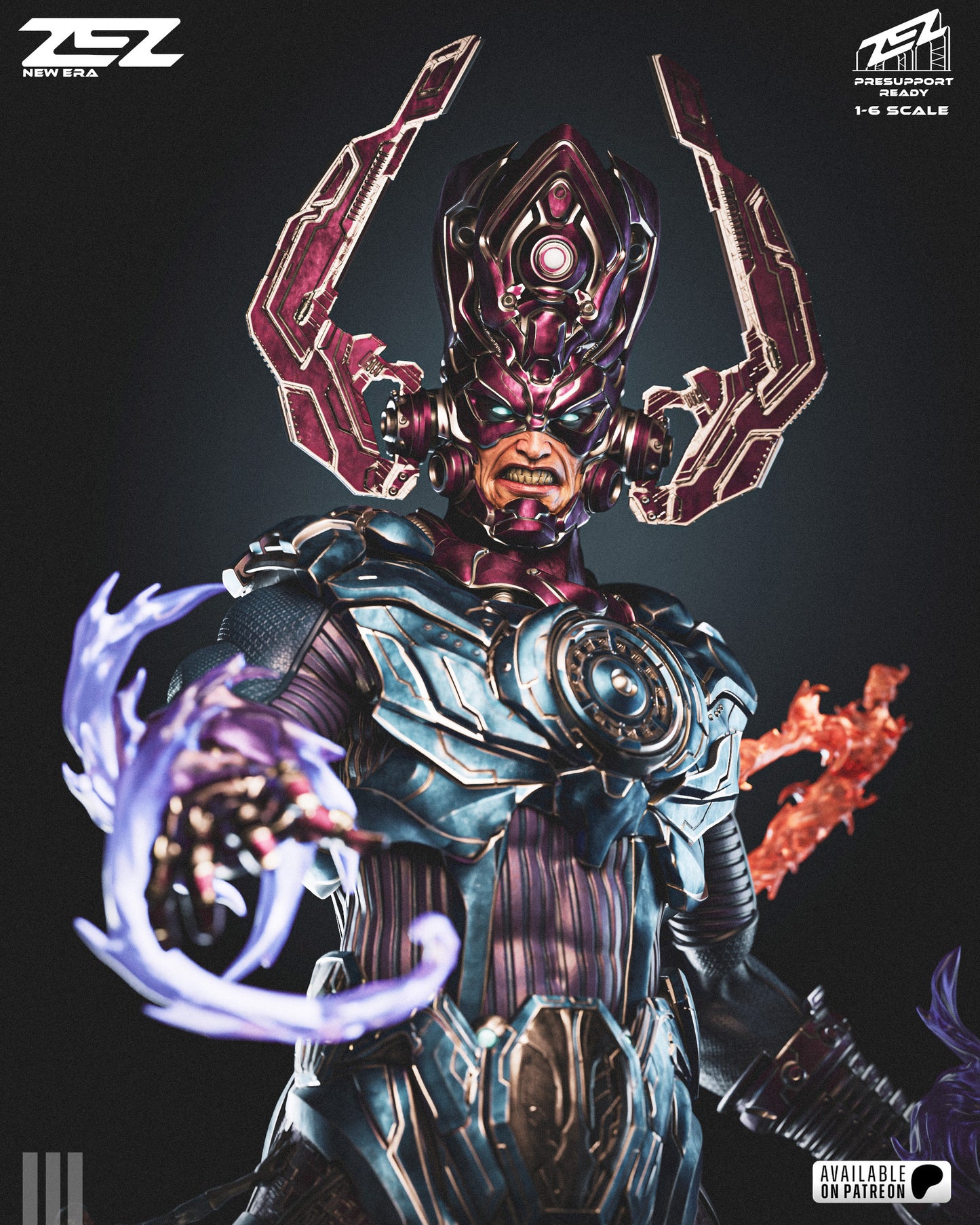 Cosmic Planet Devourer Figure – Collectible Sci-Fi Statue – Fanart