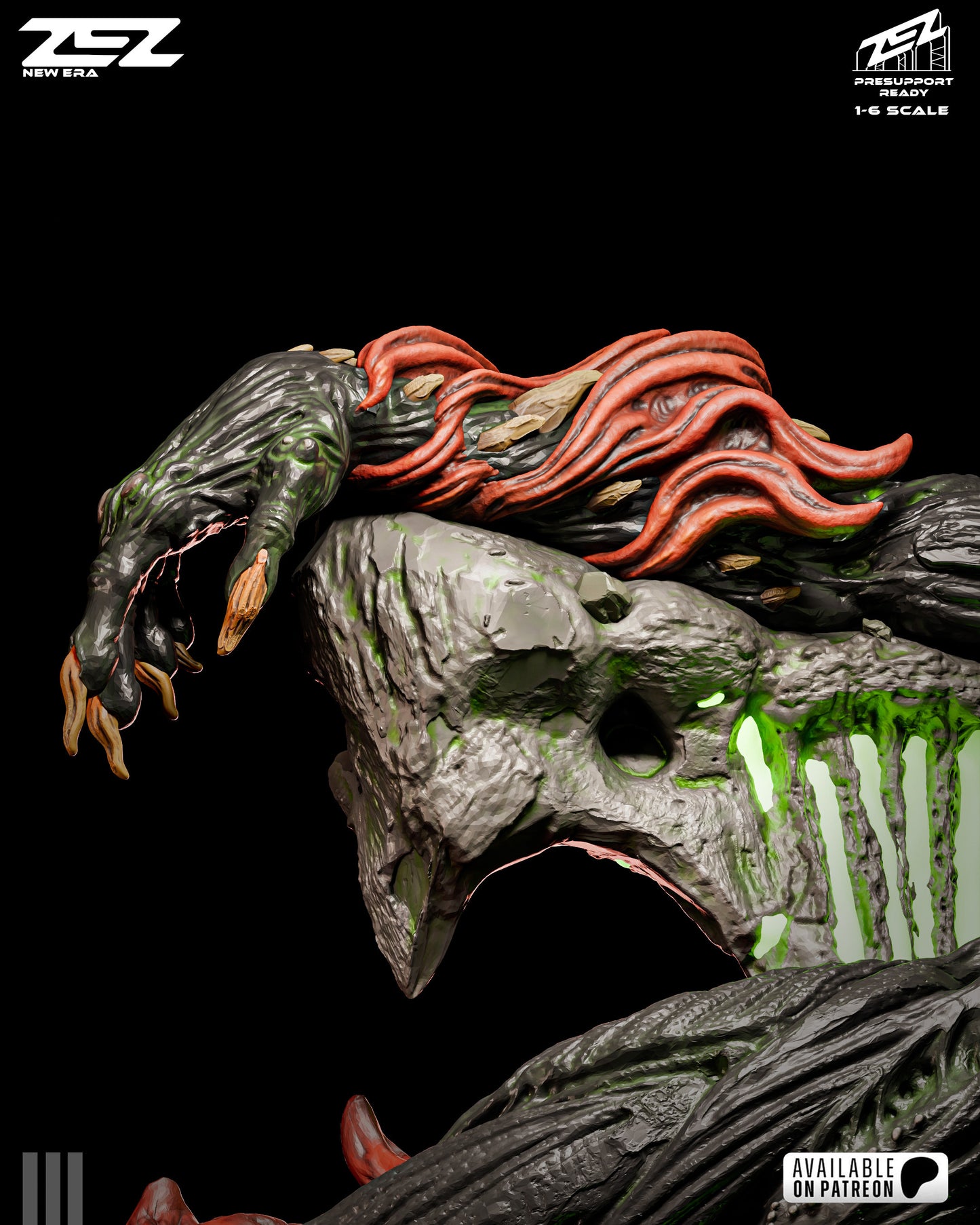 Hellbound Dark Warrior Figure – Collectible Fantasy Statue – Fanart