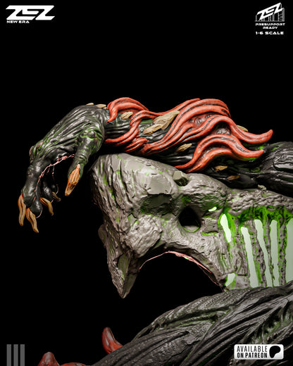 Hellbound Dark Warrior Figure – Collectible Fantasy Statue – Fanart