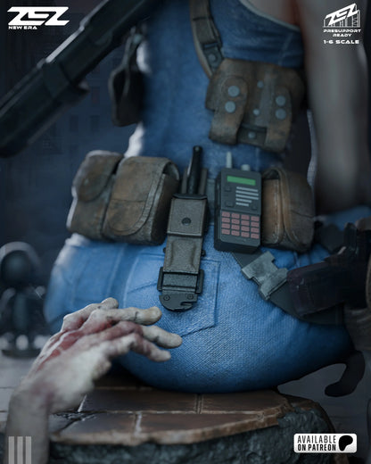 Jill Zombie Hunter | RPG Resin Statue | Fan Art Collectible