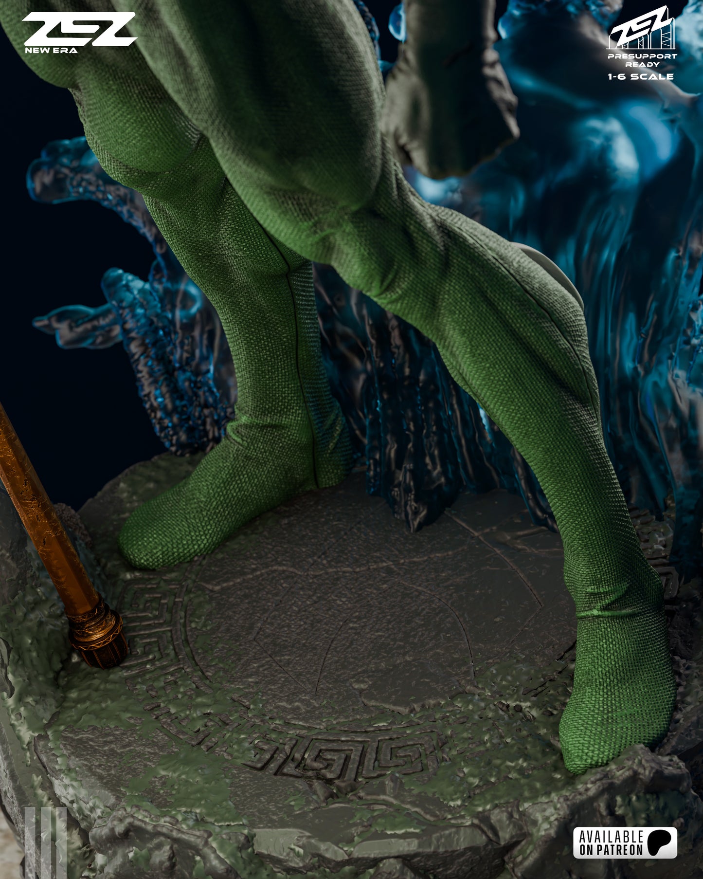 Ocean King Warrior Figure – Collectible Fantasy Statue – Fanart