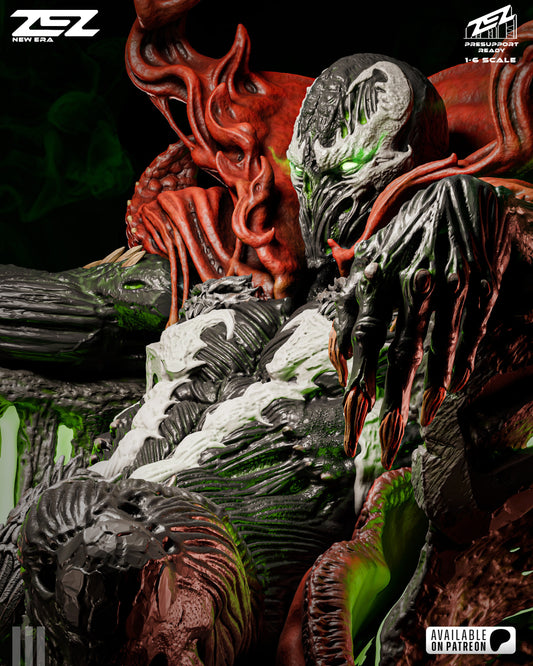 Hellbound Dark Warrior Figure – Collectible Fantasy Statue – Fanart