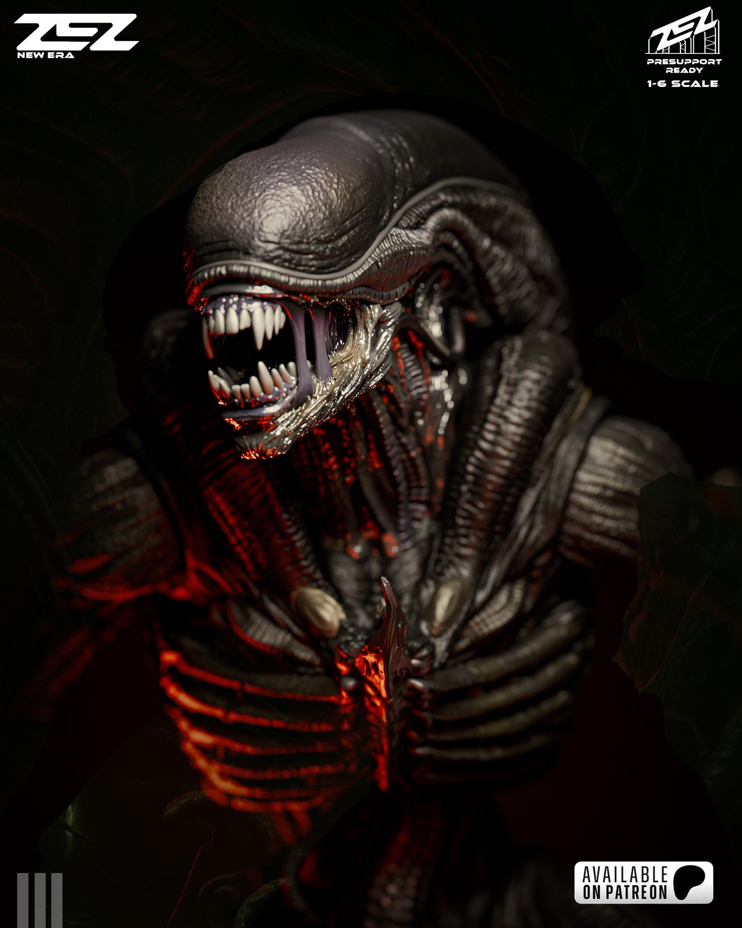 Cosmic Horror Alien Monster Figure – Collectible Sci-Fi Decor – Fanart