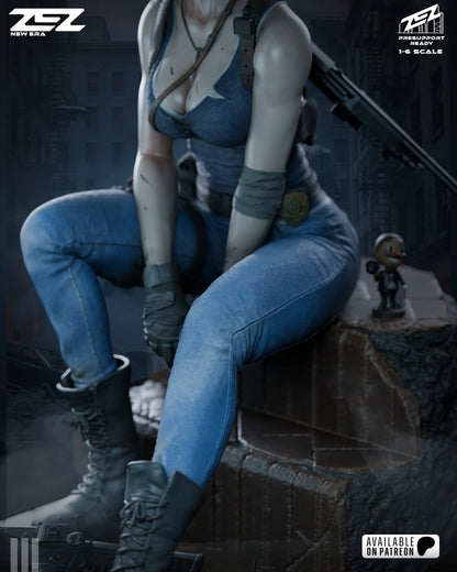 Jill Zombie Hunter | RPG Resin Statue | Fan Art Collectible