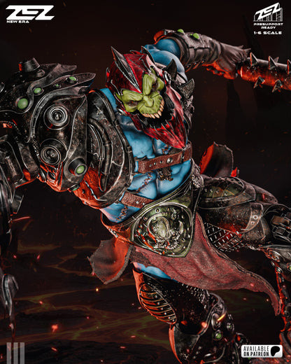 Cyber Jaw Warlord Figure – Collectible Fantasy Statue – Fanart