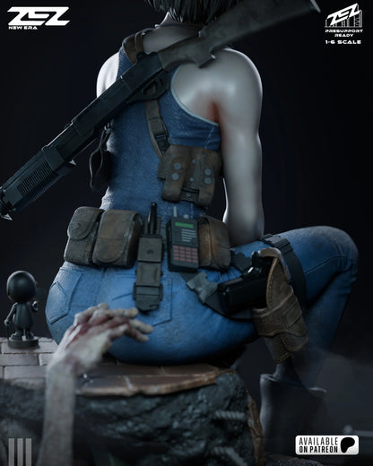 Jill Zombie Hunter | RPG Resin Statue | Fan Art Collectible
