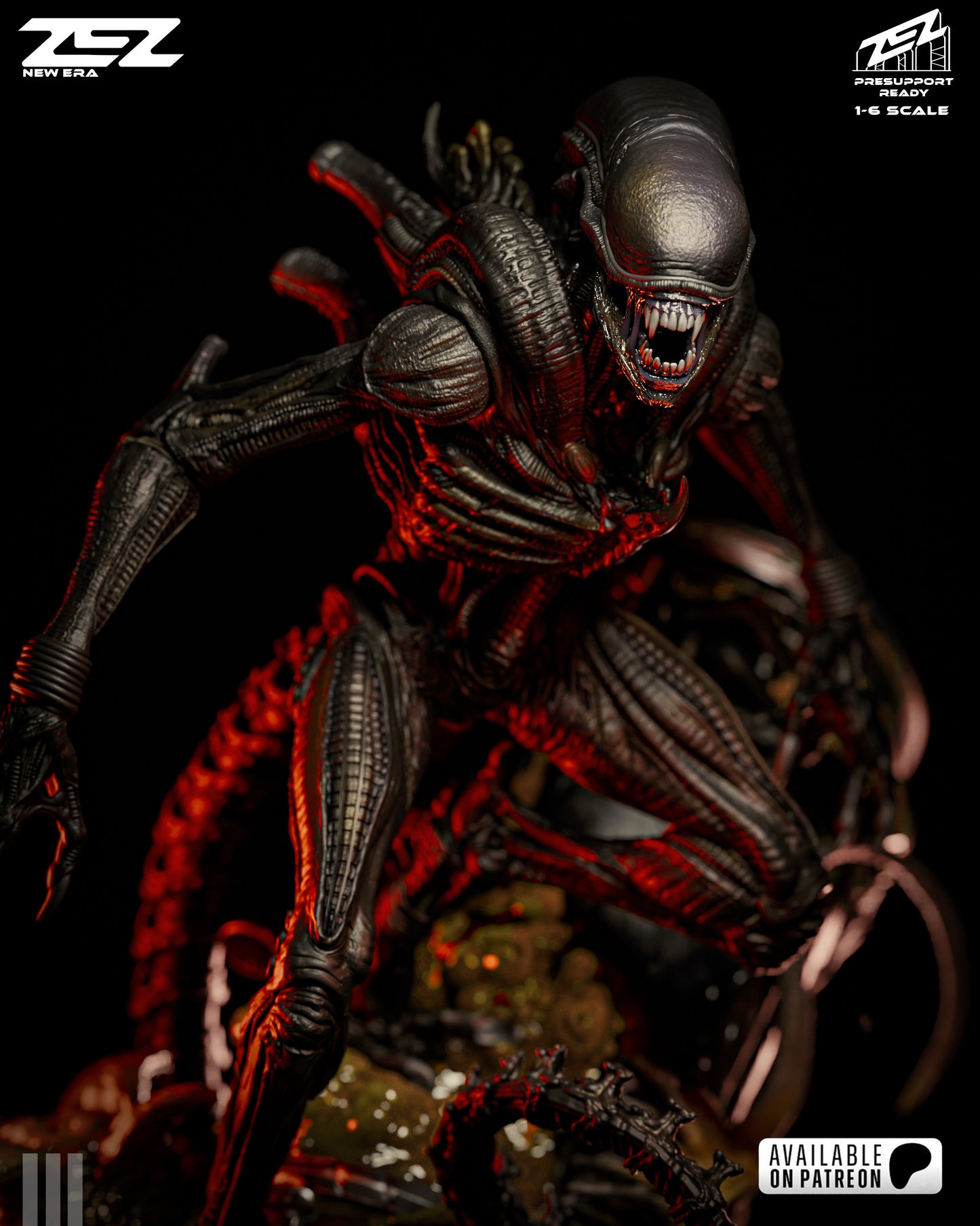 Cosmic Horror Alien Monster Figure – Collectible Sci-Fi Decor – Fanart