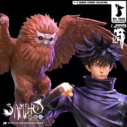 Cursed Shikigami Master – Fanart | Anime Resin Statue | Handmade Collectible