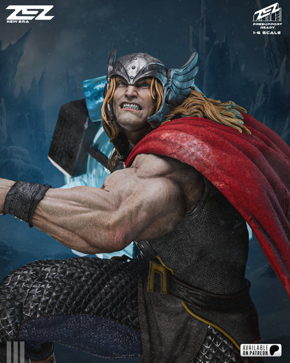Thunder God Warrior Figure – Collectible Fantasy Statue – Fanart