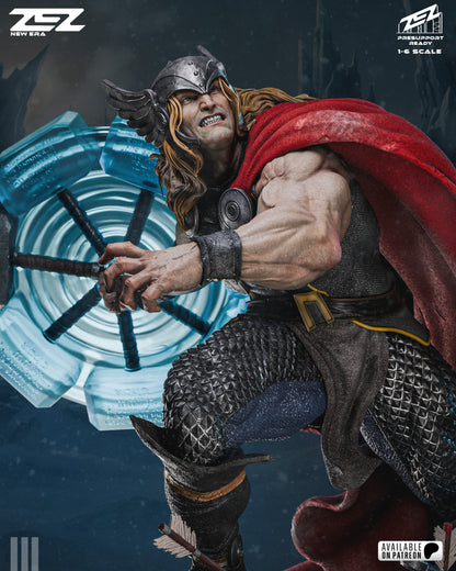 Thunder God Warrior Figure – Collectible Fantasy Statue – Fanart