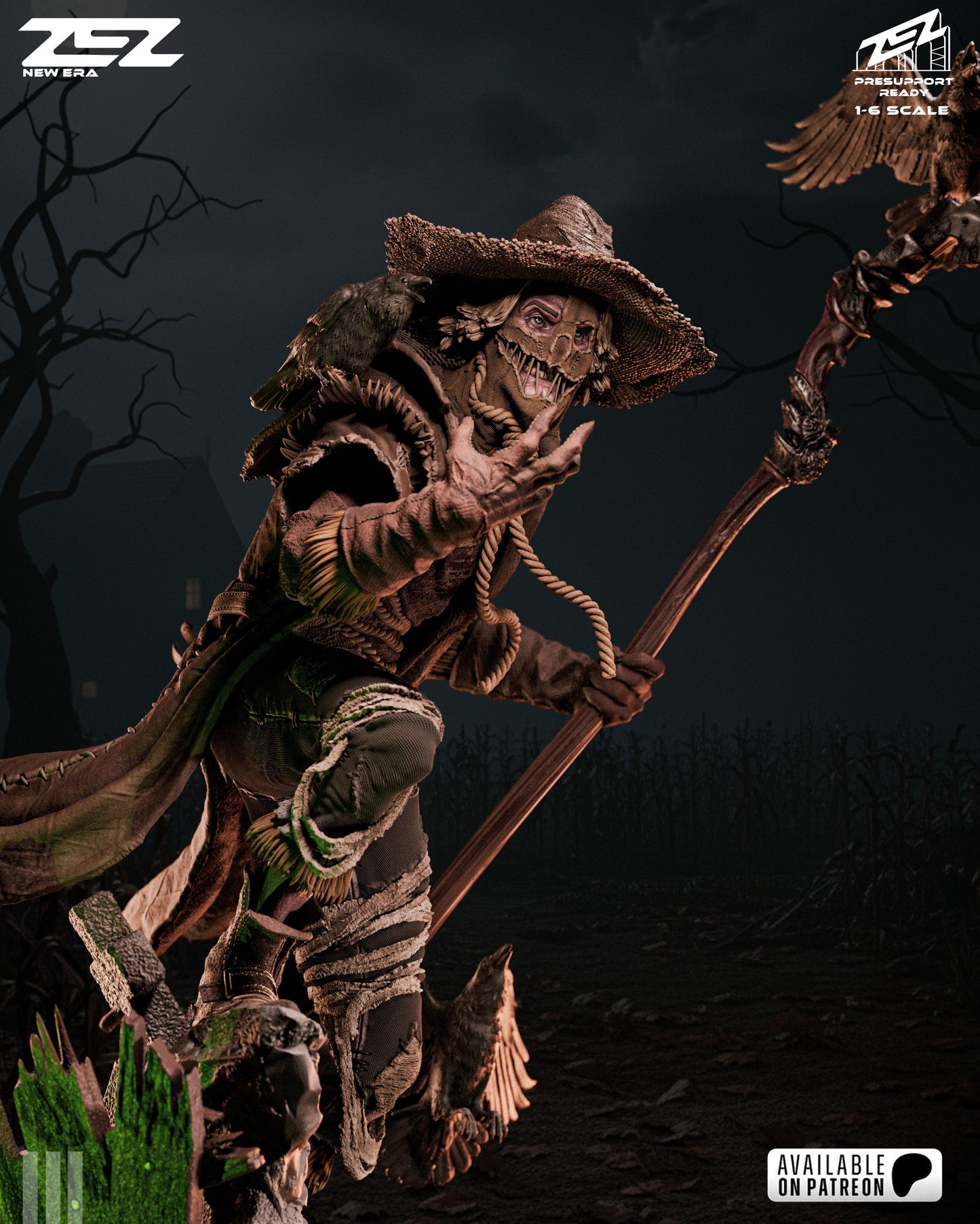 Fear Mask Scare Villain Figure – Collectible Horror Statue – Fanart