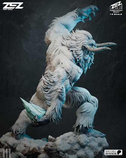 Frozen Mountain Beast Figure – Collectible Fantasy Statue – Fanart
