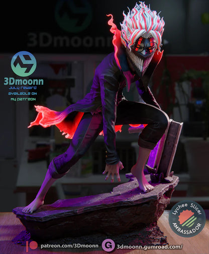 Spirit Investigator – Fanart | Anime Resin Statue | Handmade Collectible