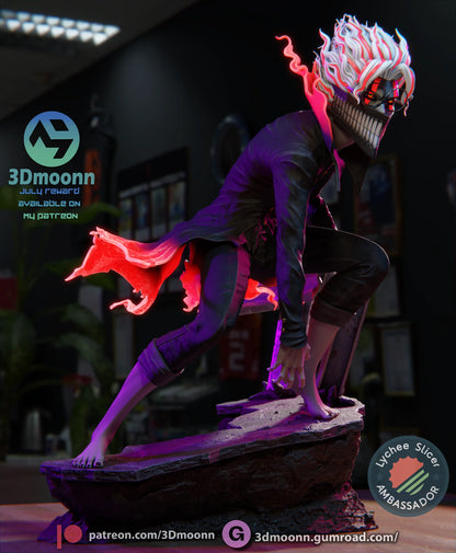 Spirit Investigator – Fanart | Anime Resin Statue | Handmade Collectible