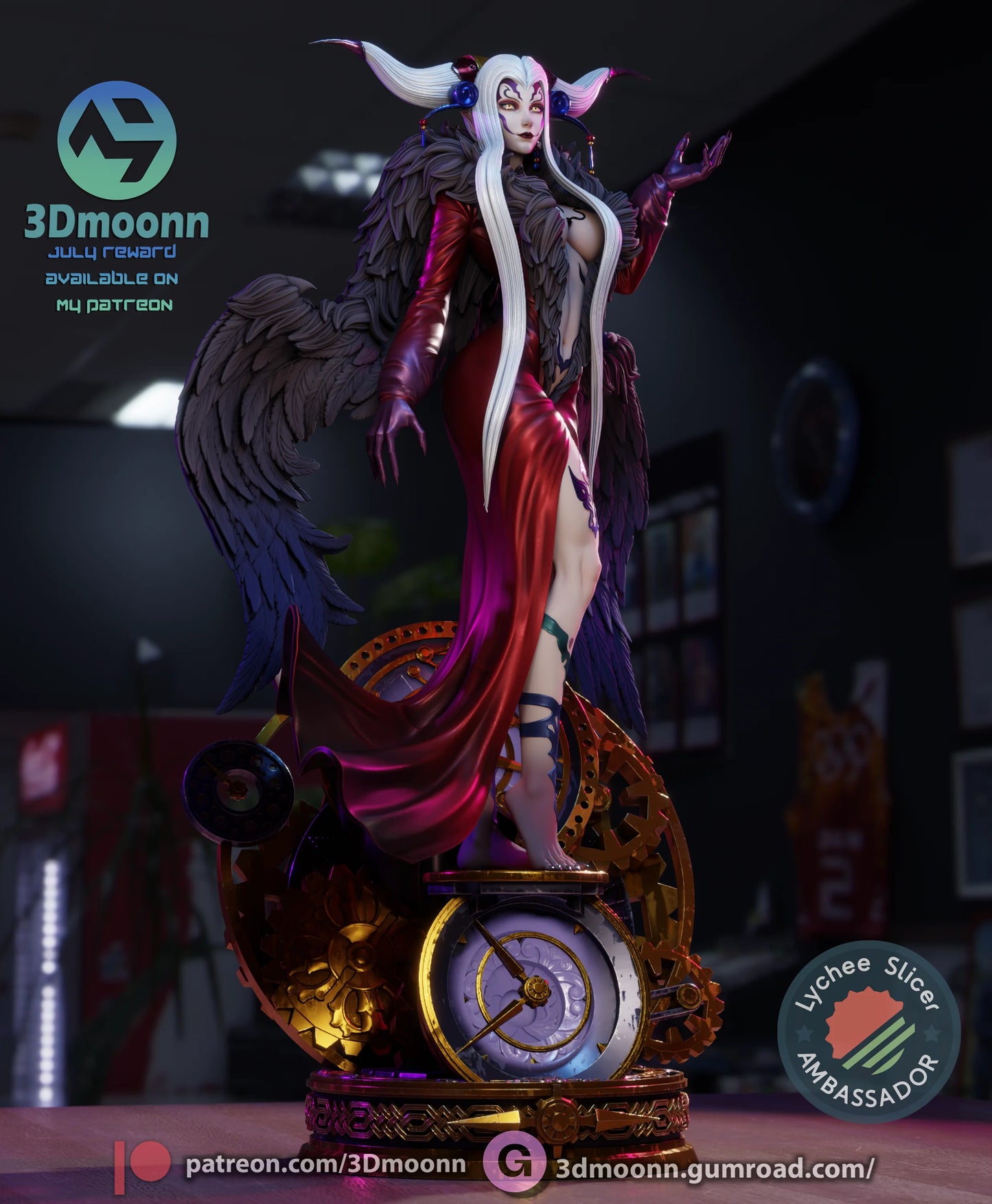 Sorceress of Time Fanart Figure | Handcrafted Resin Collectible
