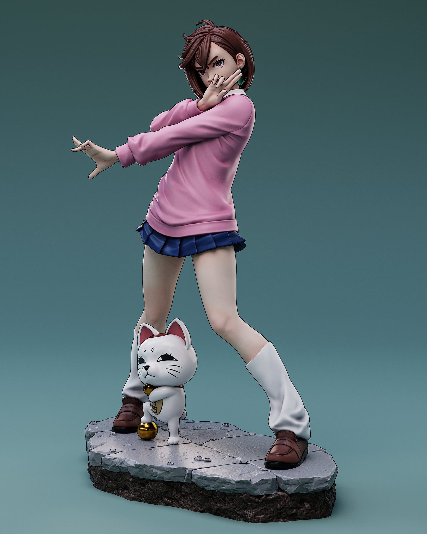 Energetic Fighter – Fanart | Anime Resin Figure | Handcrafted Collectible