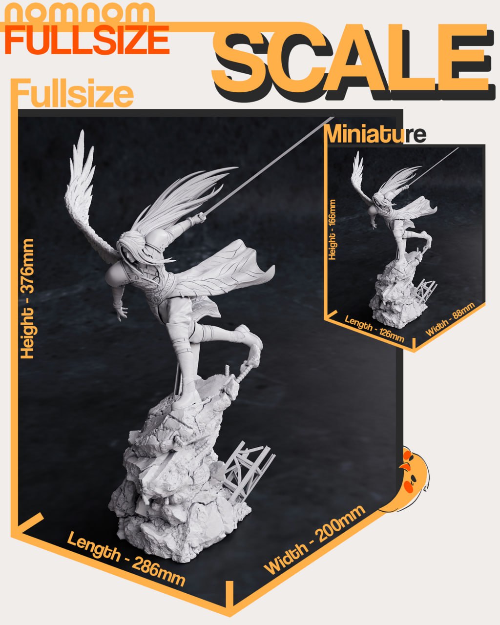 One-Winged Angel  Fanart Figure | Handcrafted Resin Collectible