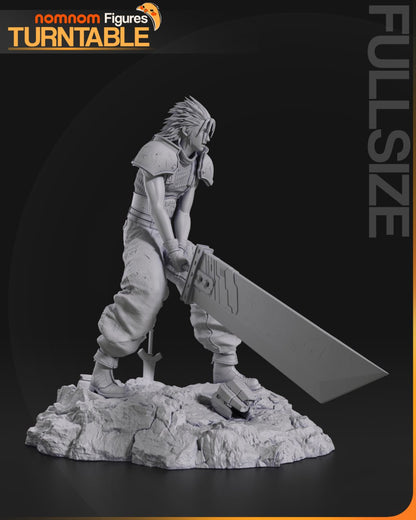 Hero of Midgar | Final Fantasy VII Resin Figure | JRPG Fanart Collectible