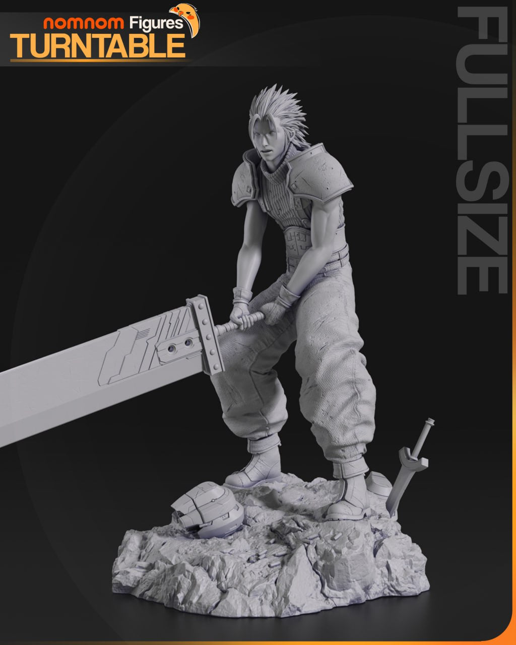 Hero of Midgar | Final Fantasy VII Resin Figure | JRPG Fanart Collectible