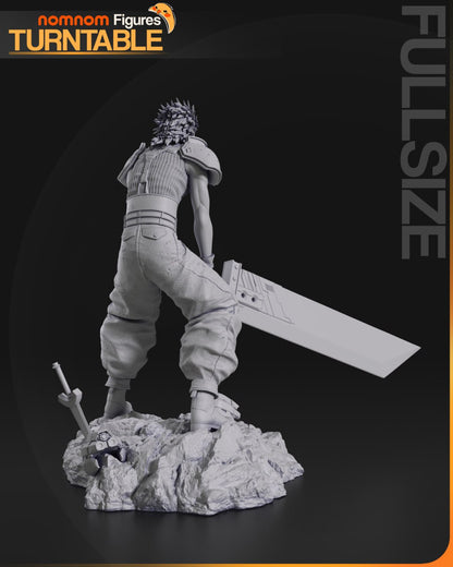 Hero of Midgar | Final Fantasy VII Resin Figure | JRPG Fanart Collectible