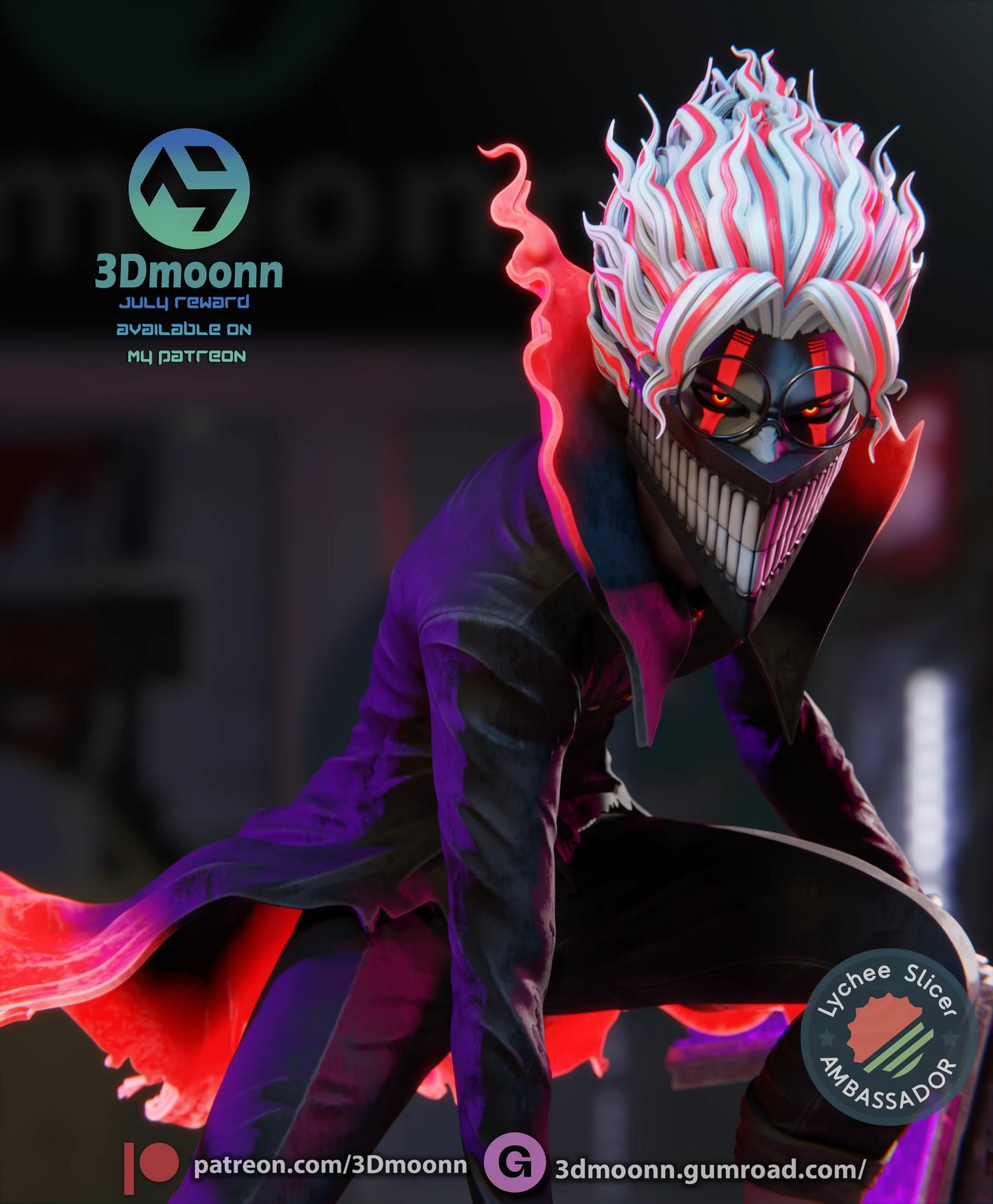 Spirit Investigator – Fanart | Anime Resin Statue | Handmade Collectible
