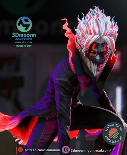 Spirit Investigator – Fanart | Anime Resin Statue | Handmade Collectible