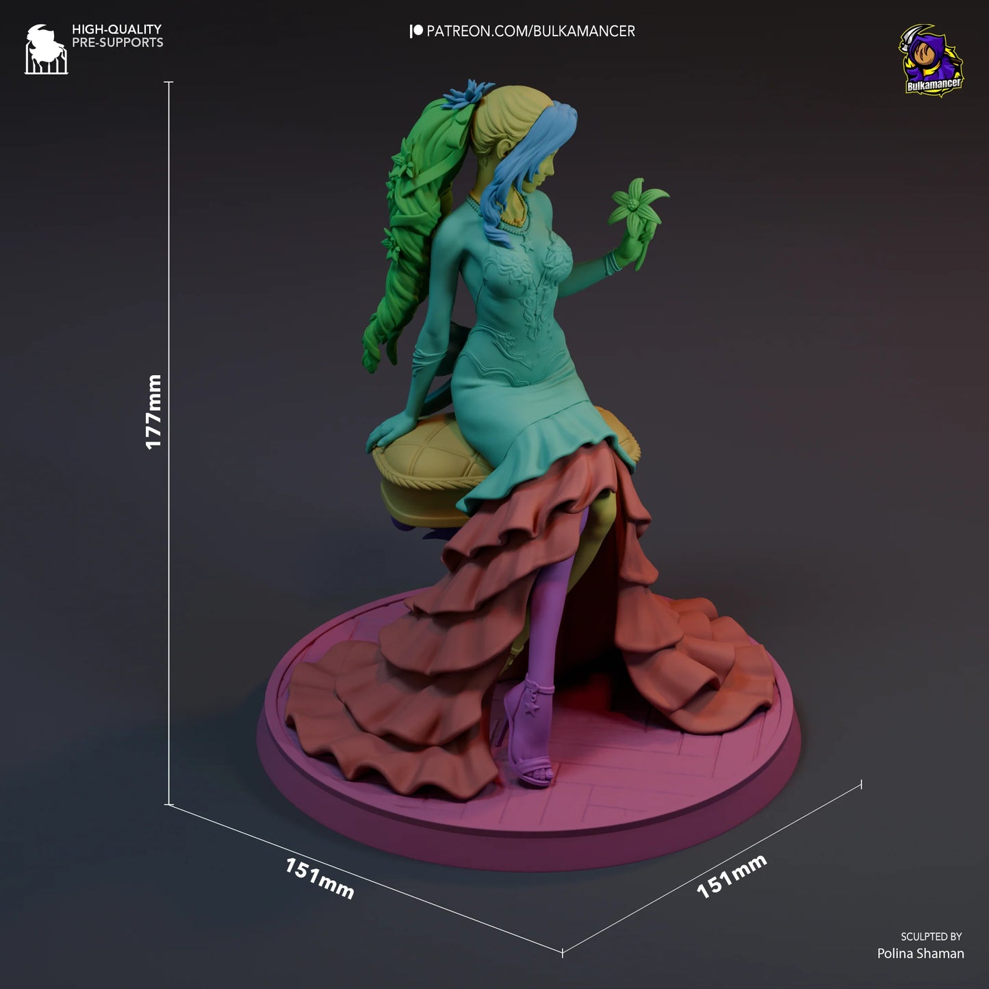 Gentle Healer Fanart Statue | Handmade JRPG Collectible