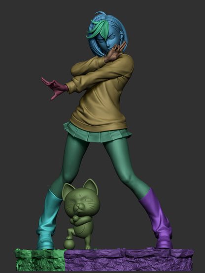 Energetic Fighter – Fanart | Anime Resin Figure | Handcrafted Collectible