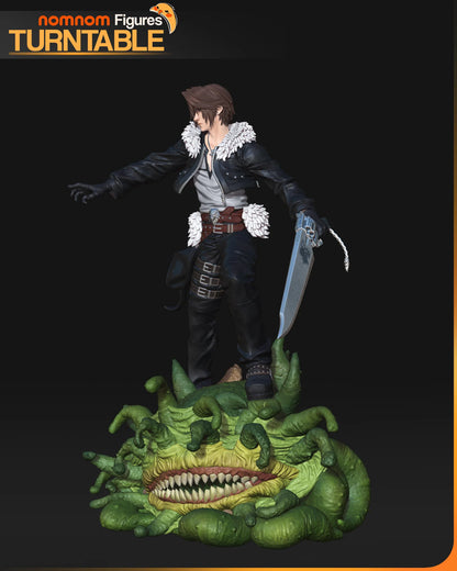 Lone Wolf Hero  Fanart Statue | Handmade JRPG Collectible