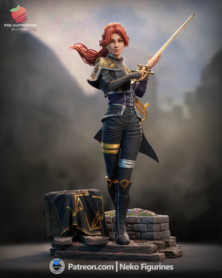 Graceful Duelist – Fanart | RPG Figure | Resin Handcrafted Art