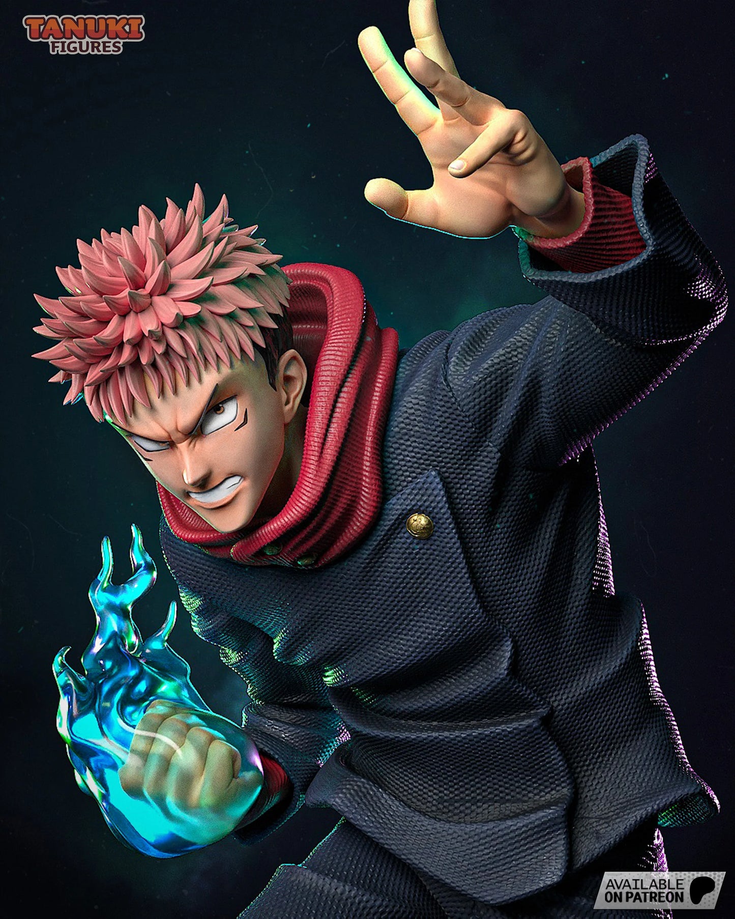 Cursed Vessel Fighter – Fanart | Anime Resin Figure | Handcrafted Collectible