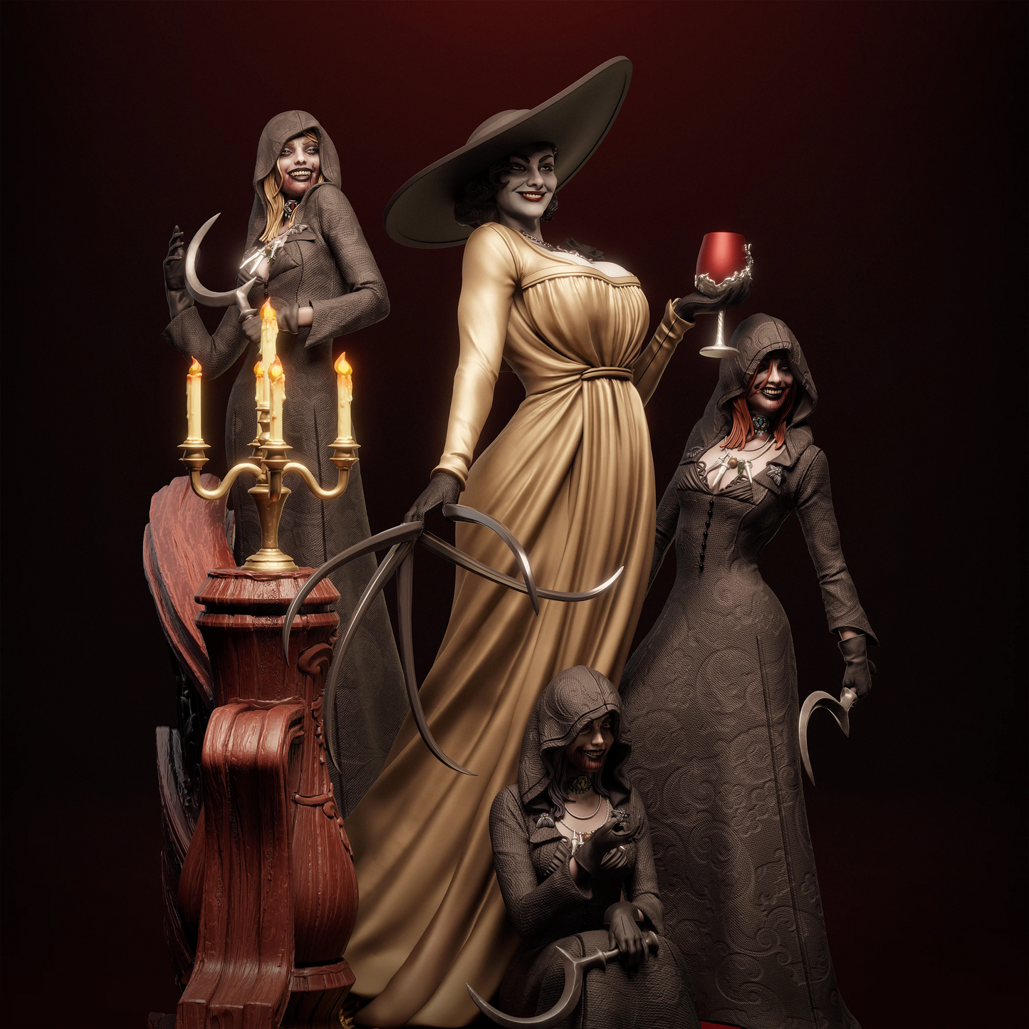 Castle Dimitrescu Matriarch | Figure | Handmade Horror