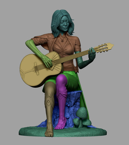 Moonlight Sorceress – Fanart | RPG Resin Statue | Handmade Collectible