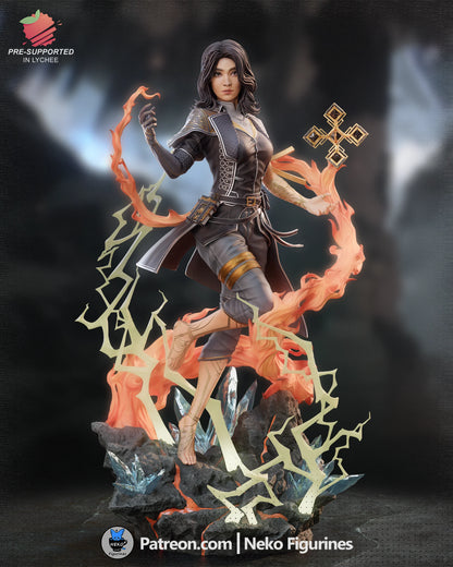 Celestial Mage – Fanart | RPG Resin Figure | Handcrafted Collectible