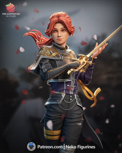 Graceful Duelist – Fanart | RPG Figure | Resin Handcrafted Art